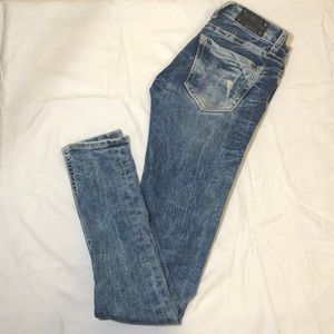 Buckle Black Skinny Jeans